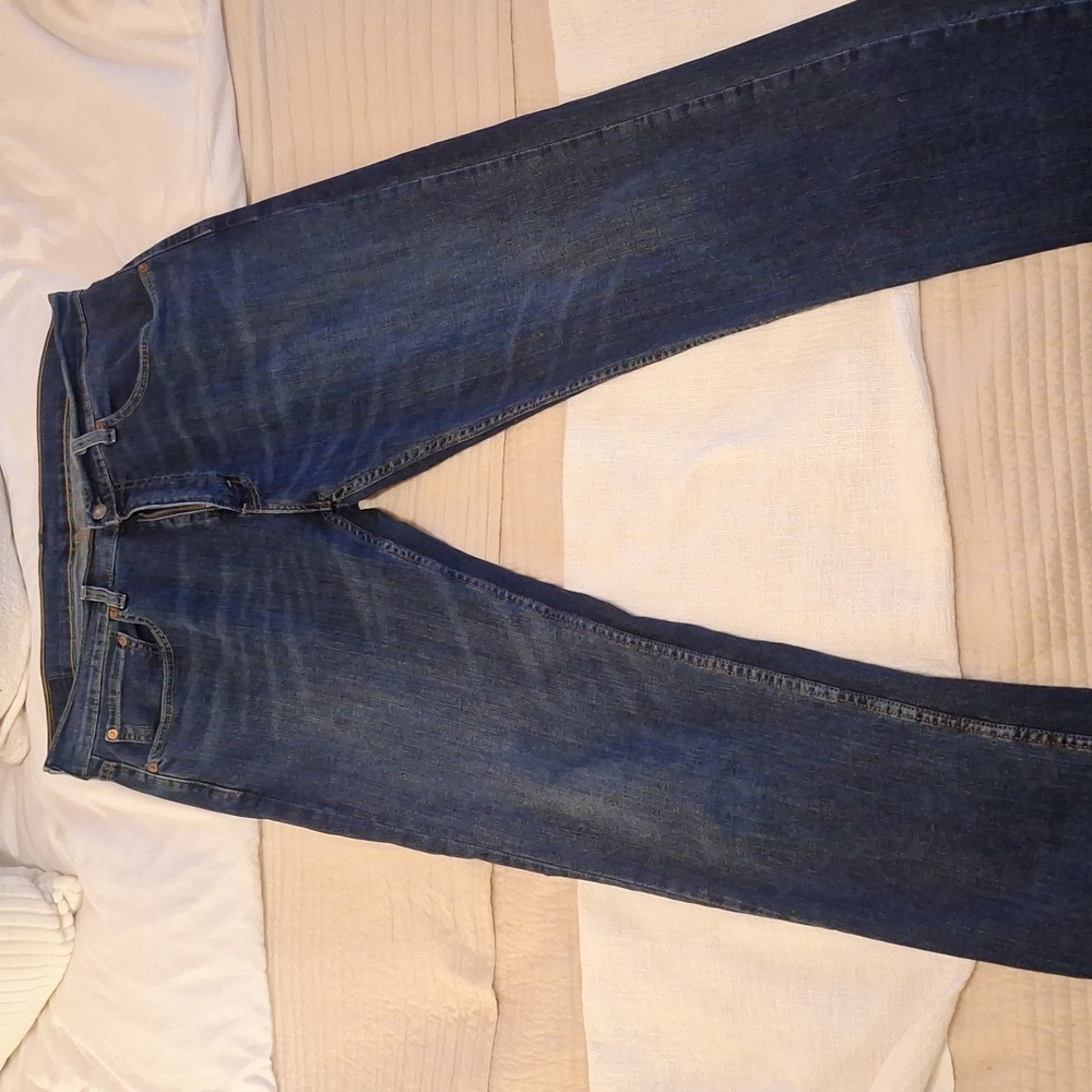 Levi dark wash boot cut jeans 34x34
